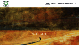 What Picrights.com website looked like in 2018 (5 years ago)
