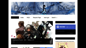 What Project-gxs.com website looked like in 2018 (5 years ago)