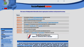 What Password-crackers.com website looked like in 2018 (5 years ago)