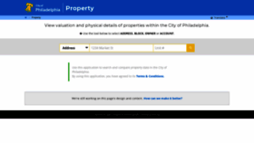 What Property.phila.gov website looked like in 2018 (5 years ago)