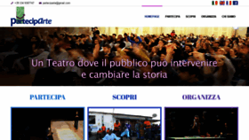What Parteciparte.com website looked like in 2018 (5 years ago)