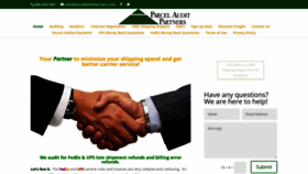 What Parcelauditpartners.com website looked like in 2018 (5 years ago)