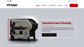 What P-laser.com website looked like in 2018 (5 years ago)