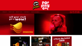 What Pringles.com website looked like in 2018 (5 years ago)