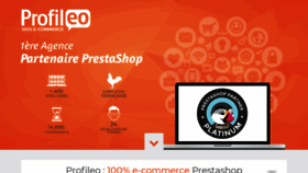 What Profileo.com website looked like in 2018 (5 years ago)