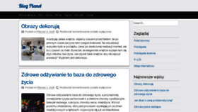 What Planetblog.pl website looked like in 2018 (5 years ago)