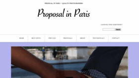 What Proposal-in-paris.com website looked like in 2018 (5 years ago)