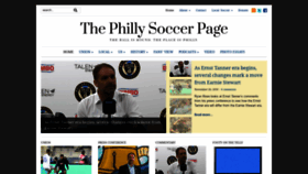 What Phillysoccerpage.net website looked like in 2018 (5 years ago)