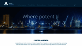 What Portofargentia.ca website looked like in 2018 (5 years ago)
