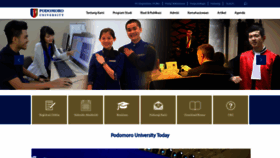 What Podomorouniversity.ac.id website looked like in 2018 (5 years ago)