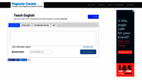 What Plagiarizechecker.com website looked like in 2018 (5 years ago)