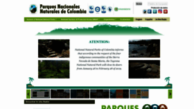 What Parquesnacionales.gov.co website looked like in 2018 (5 years ago)