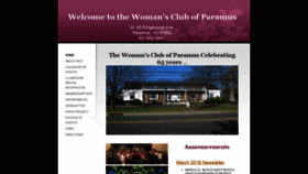 What Paramuswomansclub.org website looked like in 2018 (5 years ago)