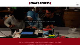What Powercoders.org website looked like in 2018 (5 years ago)