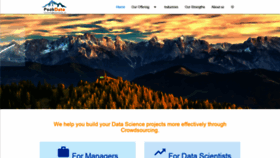 What Peakdata.ch website looked like in 2018 (5 years ago)
