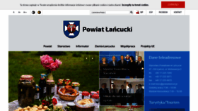 What Powiatlancut.pl website looked like in 2018 (5 years ago)