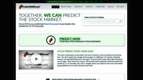 What Predictwallstreet.com website looked like in 2018 (5 years ago)