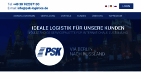 What Psk-logistics.de website looked like in 2018 (5 years ago)