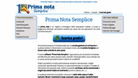 What Primanotasemplice.it website looked like in 2018 (5 years ago)