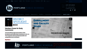 What Portlandschools.org website looked like in 2018 (5 years ago)