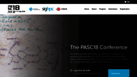 What Pasc18.pasc-conference.org website looked like in 2018 (5 years ago)