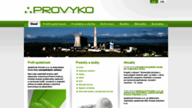 What Provyko.cz website looked like in 2018 (5 years ago)