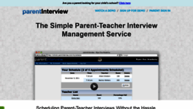 What Parentinterview.com website looked like in 2018 (5 years ago)