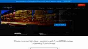What Prysm.com website looked like in 2018 (5 years ago)