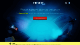 What Popcorn-time.ch website looked like in 2018 (5 years ago)