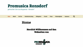 What Promusicaronsdorf.de website looked like in 2018 (5 years ago)
