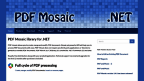 What Pdfmosaic.com website looked like in 2018 (5 years ago)