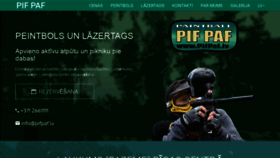 What Pifpaf.lv website looked like in 2018 (5 years ago)