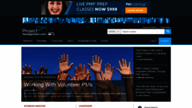What Projectmanagement.com website looked like in 2018 (6 years ago)