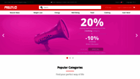 What Prozis.com website looked like in 2018 (5 years ago)