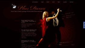What Plusdance.pl website looked like in 2018 (5 years ago)
