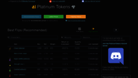 What Platinumtokens.com website looked like in 2018 (5 years ago)