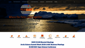 What Polar2018.org website looked like in 2018 (5 years ago)