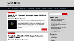 What Patchdrive.net website looked like in 2018 (5 years ago)