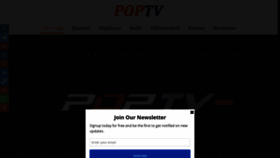What Poptvbox.com website looked like in 2018 (5 years ago)