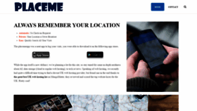 What Placemeapp.com website looked like in 2018 (5 years ago)