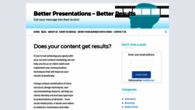What Presentationswithresults.com website looked like in 2018 (5 years ago)