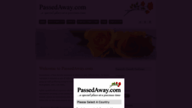 What Passedaway.com website looked like in 2018 (5 years ago)