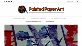 What Paintedpaperart.com website looked like in 2018 (5 years ago)