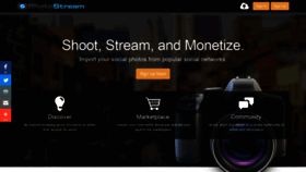What Photostream.com website looked like in 2018 (5 years ago)