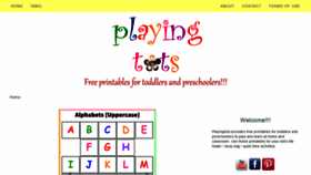What Playingtots.com website looked like in 2018 (5 years ago)