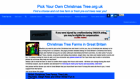 What Pickyourownchristmastree.org.uk website looked like in 2018 (5 years ago)