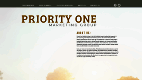 What Priorityonemarketinggroup.com website looked like in 2018 (5 years ago)