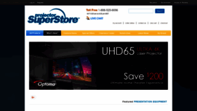 What Projectorsuperstore.com website looked like in 2018 (5 years ago)