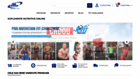 What Pronutrition.ro website looked like in 2018 (5 years ago)