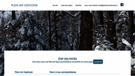 What Pleinaircoaticook.ca website looked like in 2018 (5 years ago)